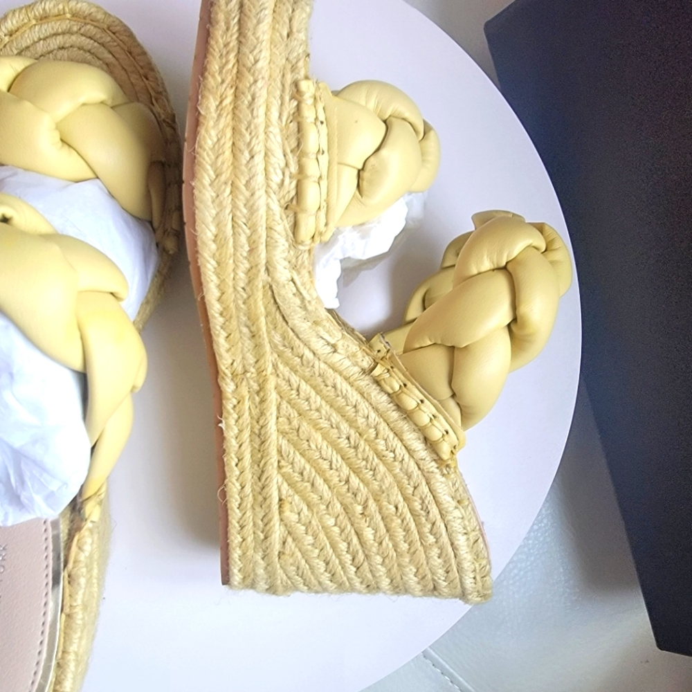 Kenneth Cole OLIVIA BRAIDED WEDGE ESPADRILLE SANDAL